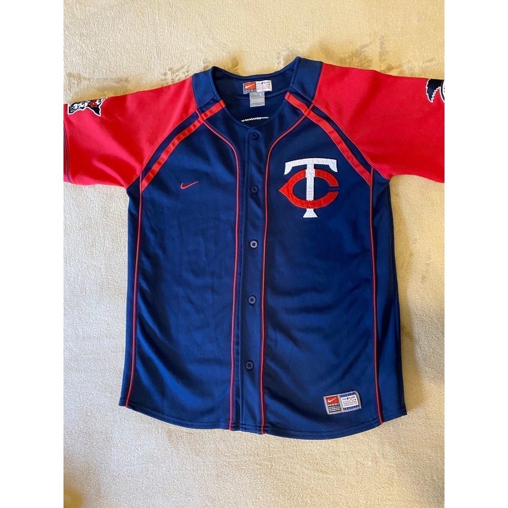Jersey Mauer Retired Minnesota Twins 7 Mens Large Sewn Nike Genuine Merch s4